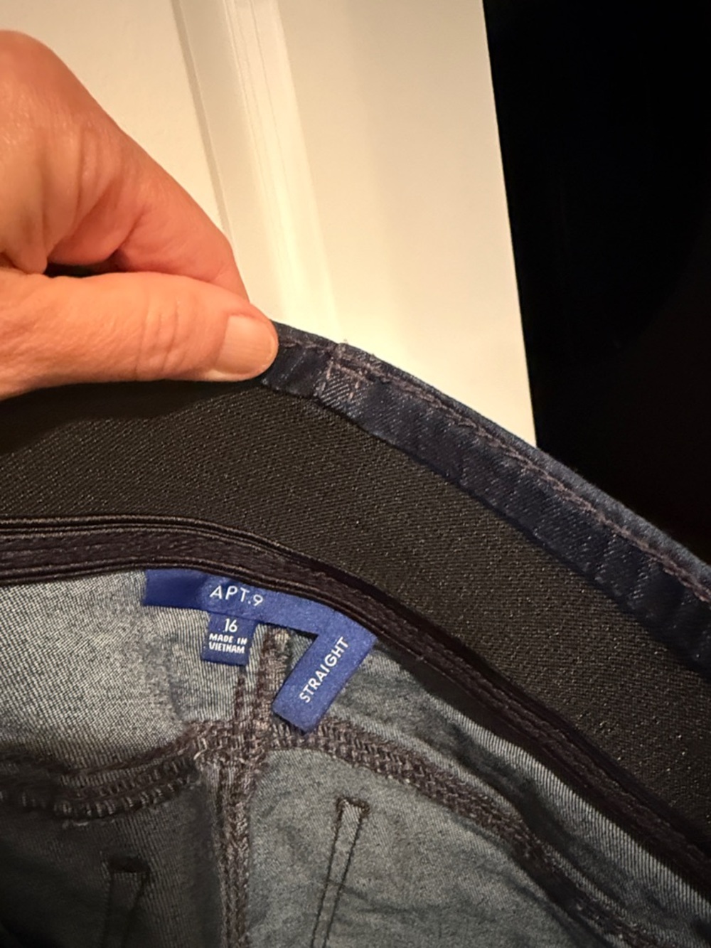 Apt. 9 Navy Blue Straight Leg Jeans - Picture 5 of 6